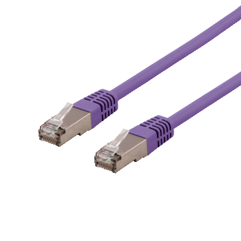 U/FTP CAT6A PATCH CABLE, LSZH, 2M, PURPLE