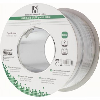 U/UTP CAT6 PATCHCABLE LSZH 100M SPOOL 250MHZ DELTACERTIF GR