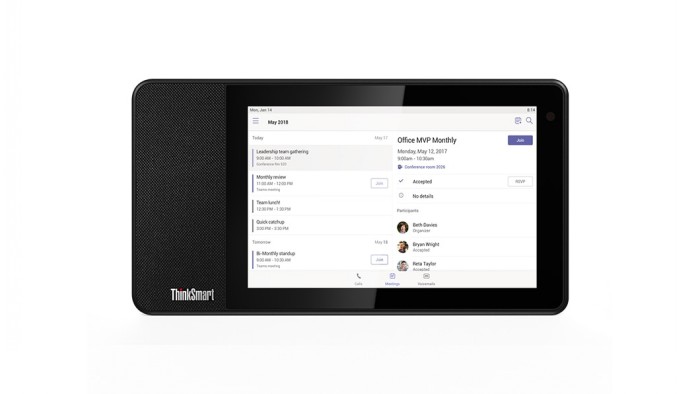 LENOVO THINKSMART VIEW QUALCOMM SNAPDRAGON 624 A53 8INCH HD IPS 4GB 8GB WLAN 802.11 AC BT4.2 720P AOSP 8.1 TOPSELLER