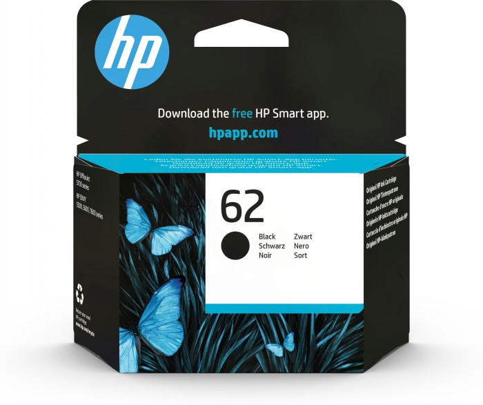 HP 62 ORIGINAL INK CARTRIDGE C2P04AE UUS BLACK STANDARD CAPACITY 1-PACK