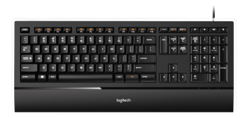 LOGITECH K740 ILLUMINATED KEYBOARD - NPPIMIST - USB - MUSTA (NORDIC)