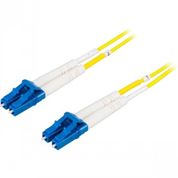 OS2 FIBER CABLE, LC - LC, DUPLEX, SINGLEMODE, 2M