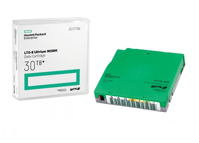HPE LTO-8 ULTRIUM 30TB WORM CUSTOM LABELED DATA CARTRIDGES 20 PACK