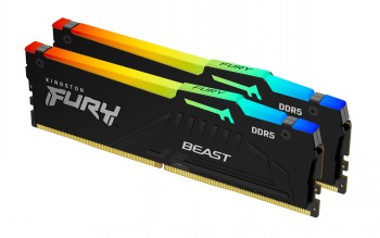 KINGSTON 16GB 5600MT/S DDR5 CL36 DIMM (KIT OF 2) FURY BEAST RGB EXPO