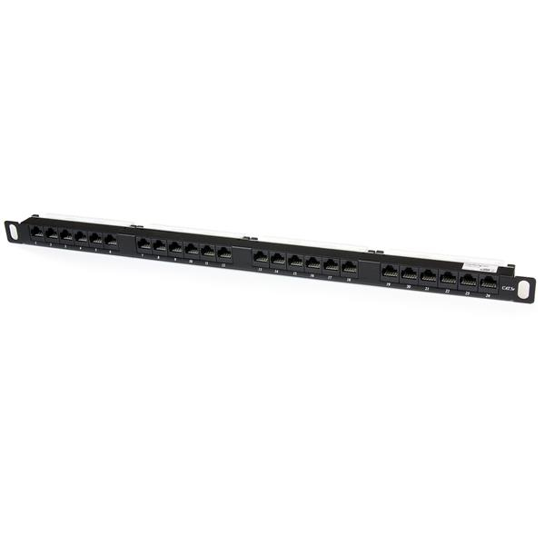 24 PORT 0.5U CAT5E PATCH PANEL