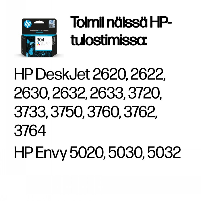 HP 304 TRI-COLOR INK CARTRIDGE
